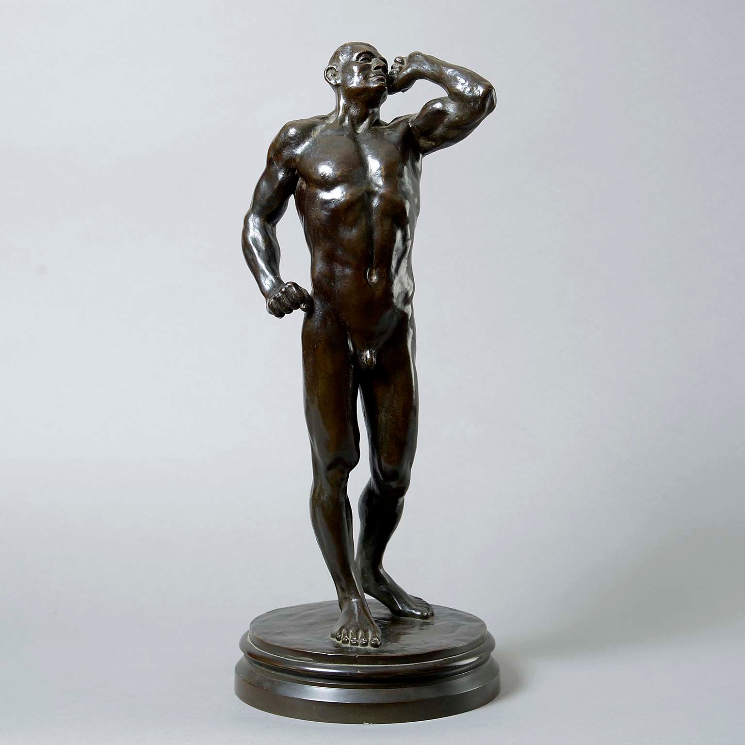 Bronze of Naked Athlete